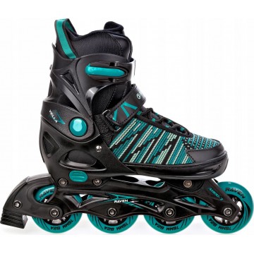 Inline Skates Raven Vella Black/Mint with adjustable size - Great quality roller skates with best price!