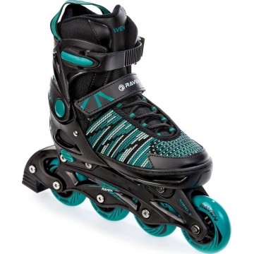 Inline Skates Raven Vella Black/Mint with adjustable size - Great quality roller skates with best price!