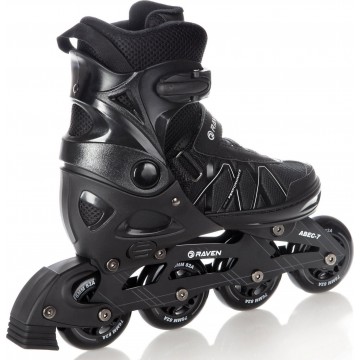 Inline Skates Raven Expert Black with adjustable size - In Stock!