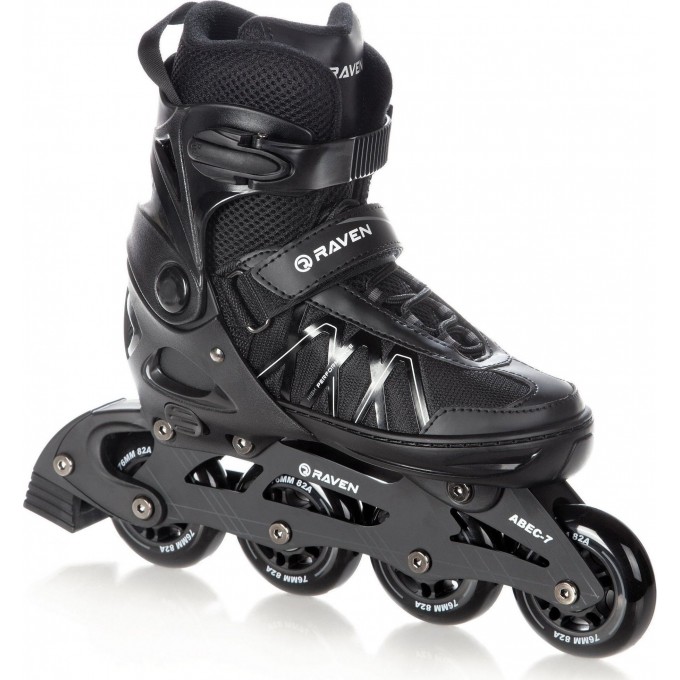 Inline Skates Raven Expert Black with adjustable size - In Stock!