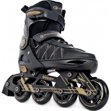 Inline Skates Raven Expert Black with adjustable size - In Stock!