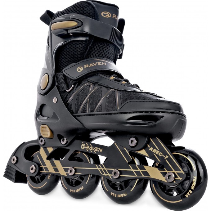 Inline Skates Raven Expert Black with adjustable size - In Stock!