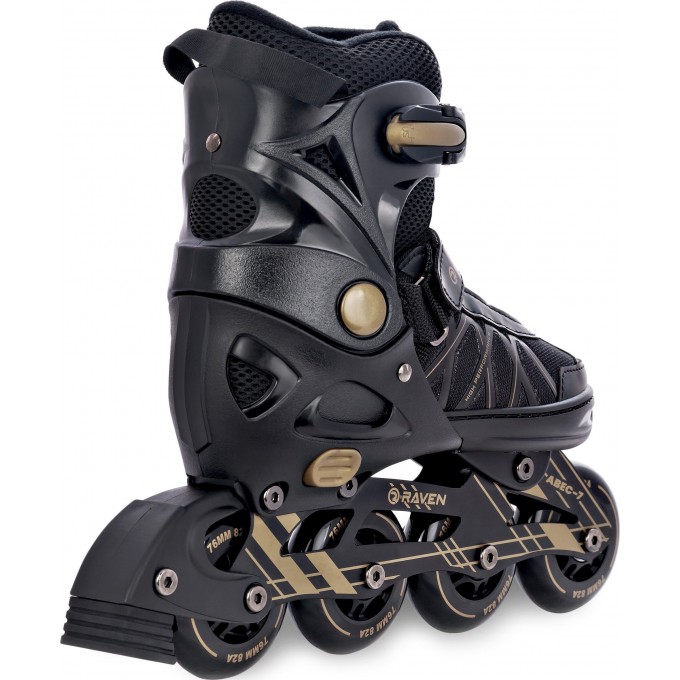 Inline Skates Raven Expert Black with adjustable size - In Stock!