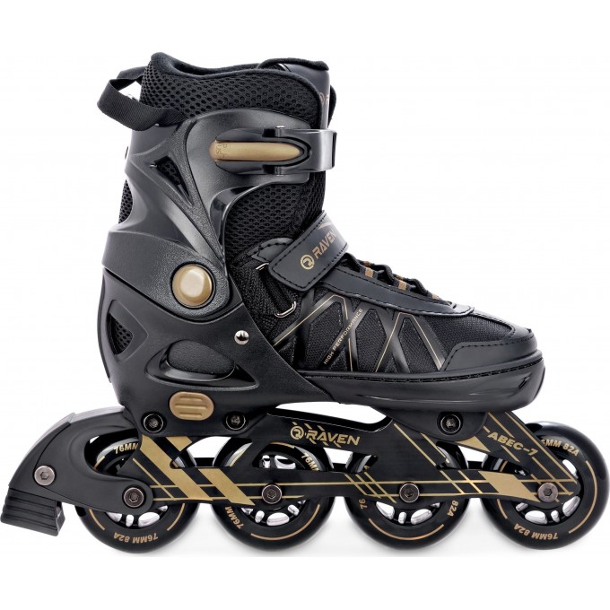 Inline Skates Raven Expert Black with adjustable size - In Stock!