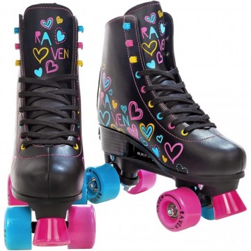 Quad Roller Skates Raven Trista Black-with adjustable size in stock!