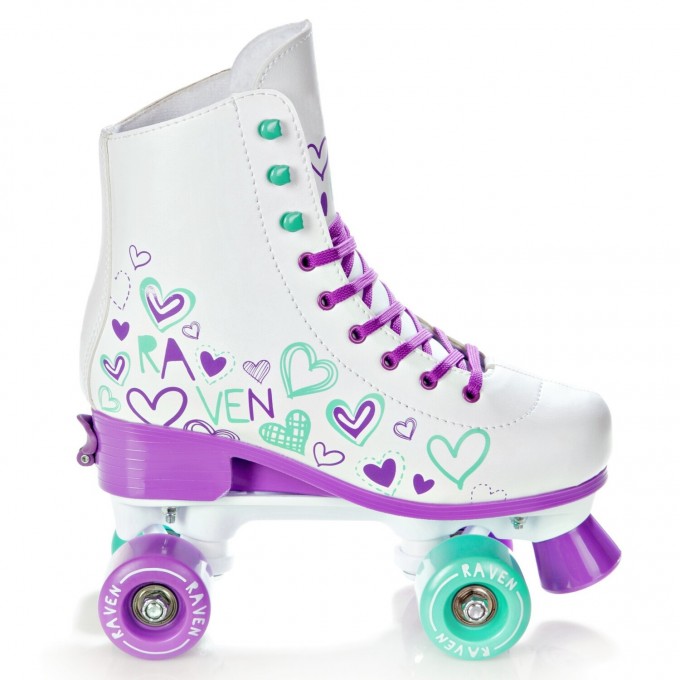 Quad Roller Skates Raven Trista Violet/Mint -with adjustable size in stock!