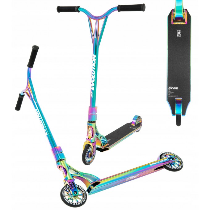 Extra strong higher stunt Scooter Raven Code Neo Chrome 120mm