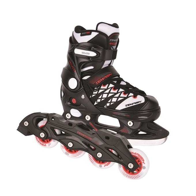 Tempish Clips Duo Adjustable Ice/Inline Skates Size 29-32