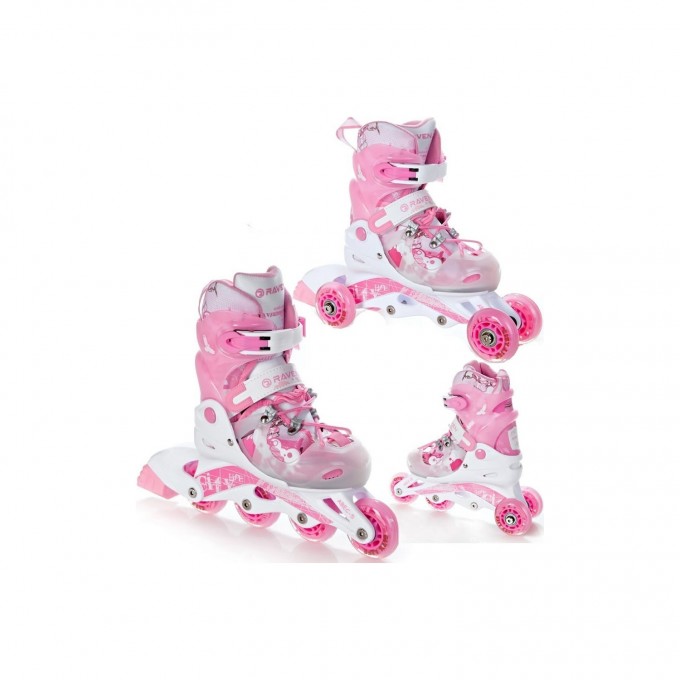 Inline Skates Raven Princess Pink with adjustable size - Best price!