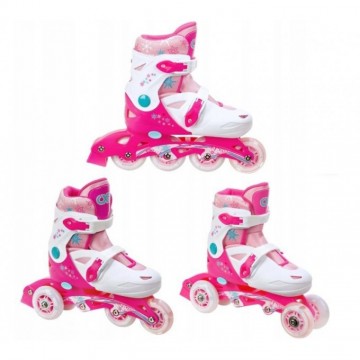 LED 3-in1 inline skates Croxer Missy White/Pink-Best offer!