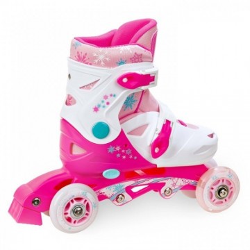 LED 3-in1 inline skates Croxer Missy White/Pink-Best offer!