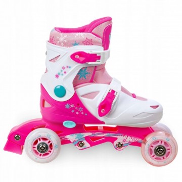 LED 3-in1 inline skates Croxer Missy White/Pink-Best offer!