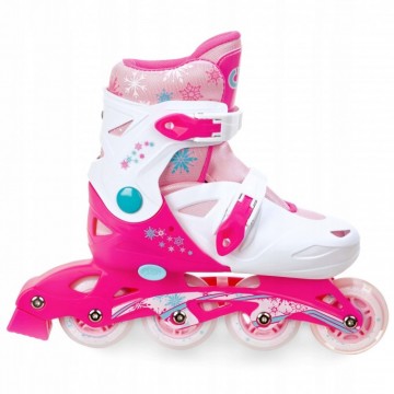 LED 3-in1 inline skates Croxer Missy White/Pink-Best offer!