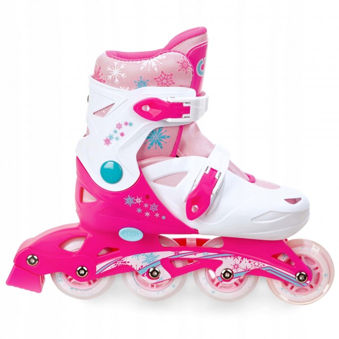 LED 3-in1 inline skates Croxer Missy White/Pink-Best offer!