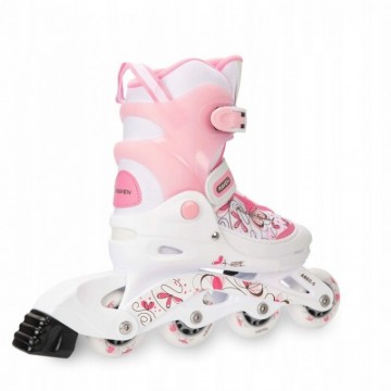 Kids Roller Skates Raven Laguna White/Pink