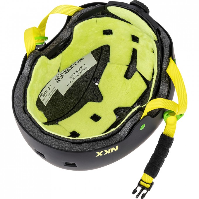 Helmet NKX Brain Saver Balck/Yellow-In Stock!