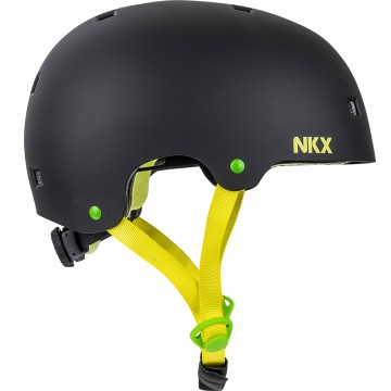 Helmet NKX Brain Saver Balck/Yellow-In Stock!