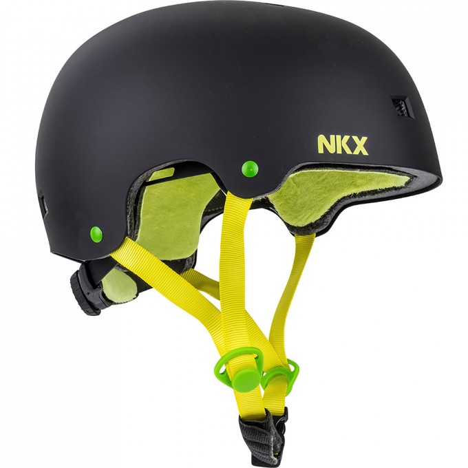 Helmet NKX Brain Saver Balck/Yellow-In Stock!