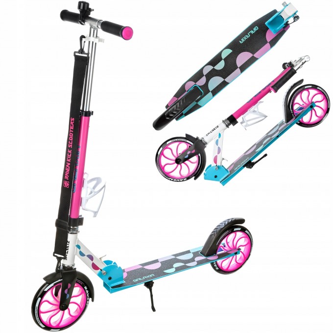 Raven Galaxia Blue/Pink 200mm-With LED wheels and bottle holder in stock