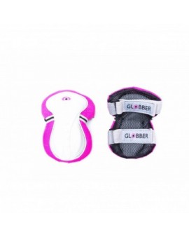 GLOBBER Scooter Protective Pads Junior XXS Range A (25 kg), Pink Globber Pink Scooter Protective Pads Junior XXS