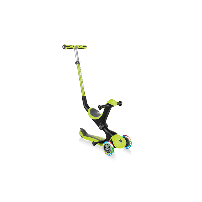 Globber Scooter Green Scooter Go Up Deluxe Lights