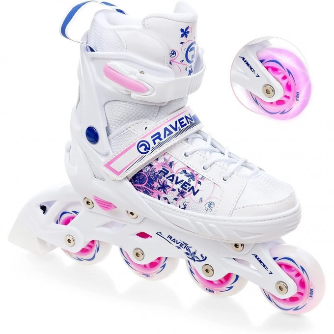 Inline Skates Raven Meia-with adjustable size and LED wheel! In stock