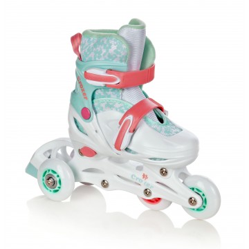 3-in-1 Inline Skates Croxer Inez LED - adjustable size!