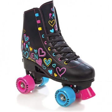 Quad Roller Skates Raven Trista Black-with adjustable size in stock!